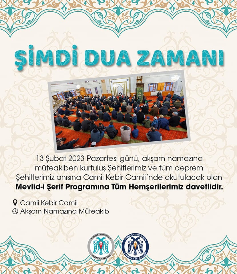 ŞİMDİ DUA ZAMANI