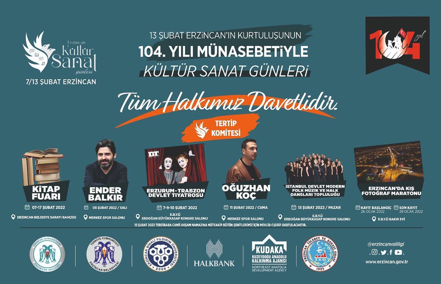 13 ŞUBAT ERZİNCAN'IN KURTULUŞUNUN 104. YILI ETKİNLİKLERİ