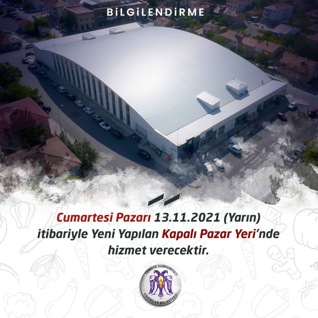 KAPALI PAZAR YERİ HİZMETE BAŞLIYOR