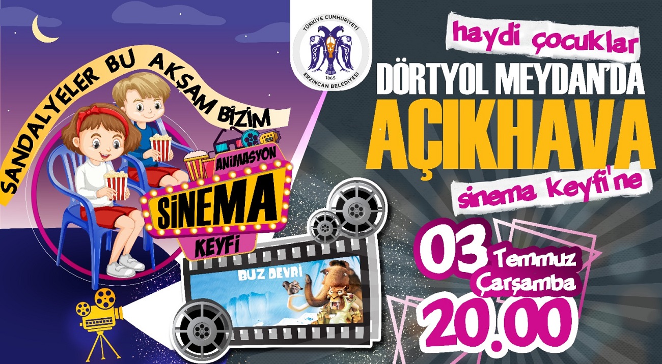 Çocuklar için  Açık Hava Sinema Etkinliği