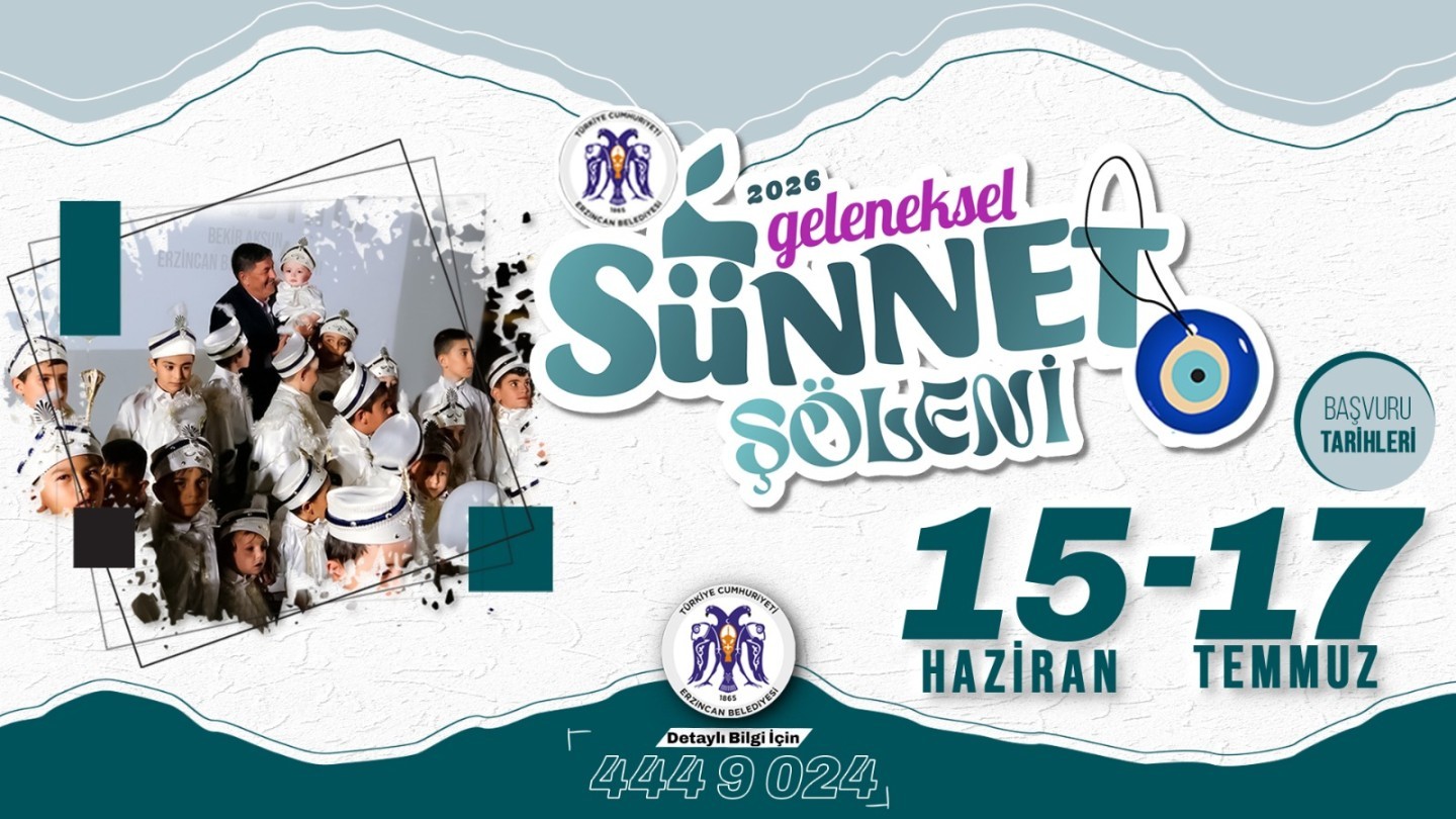 Erzincan Belediyesi Geleneksel Sünnet Şöleni için kayıtlar başlıyor