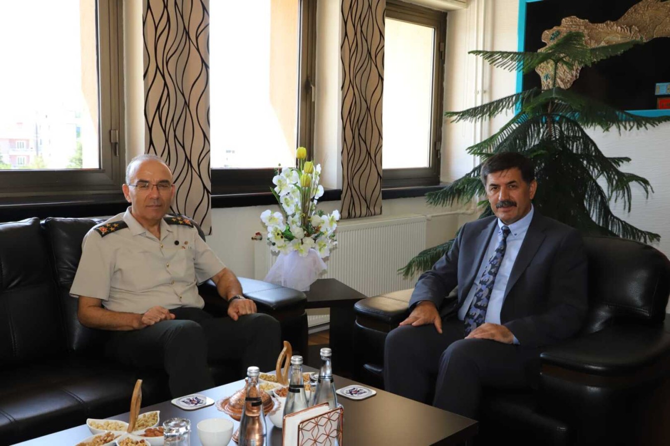 3. Ordu Komutanı Korg. Öngay’dan Başkan Aksun’a İade-İ Ziyaret