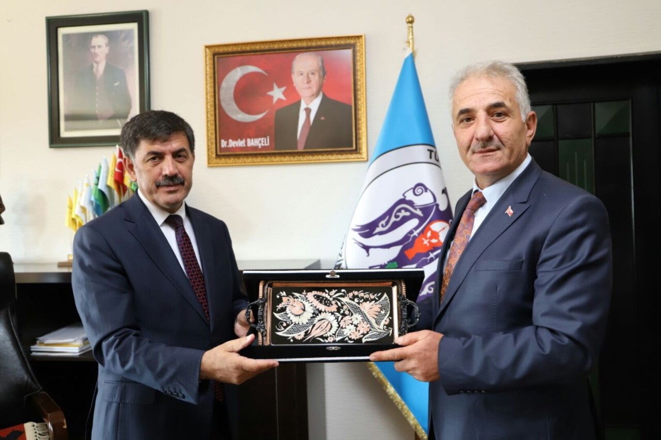 Ahiler Başkan Aksun'u Ziyaret Etti