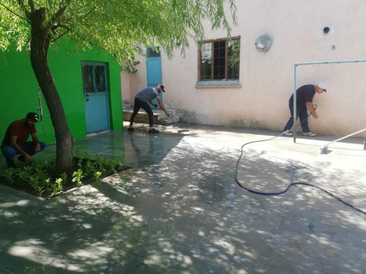 Aziz Baba Türbesinin çevre düzenlemesi yapıldı
