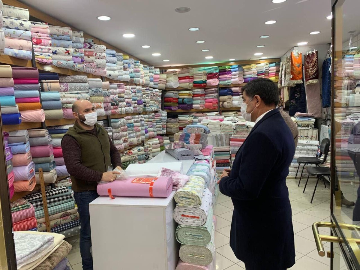 Başkan Aksun Manifaturacılar Sitesi Esnafını Ziyaret Etti