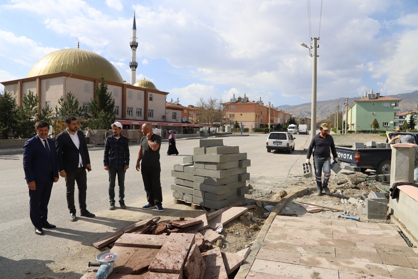 Belediye Başkanımız Sayın Bekir Aksun çalışmaları inceledi