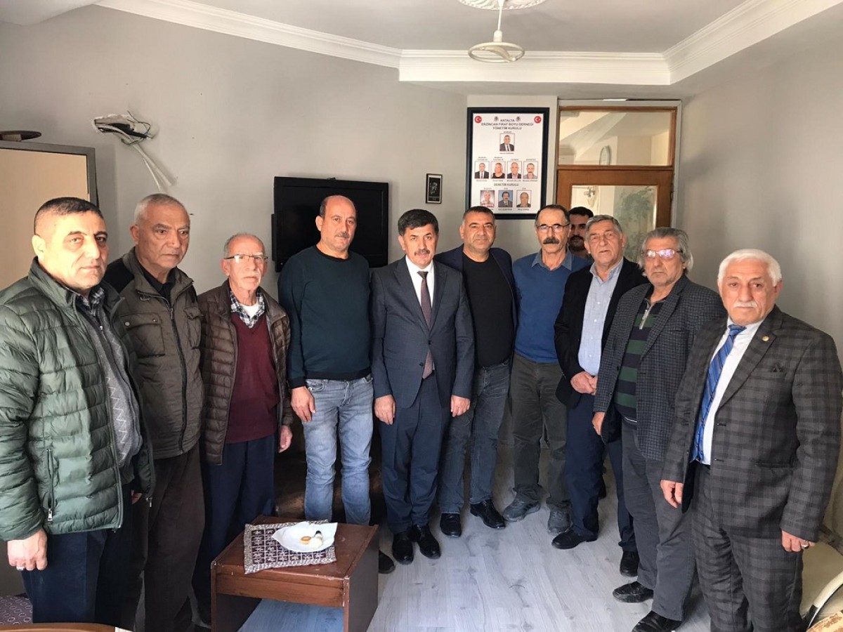 Belediye Başkanımız Sayın Bekir Aksun Fıratboyu Erzincanlılar Derneği’ni ziyaret etti