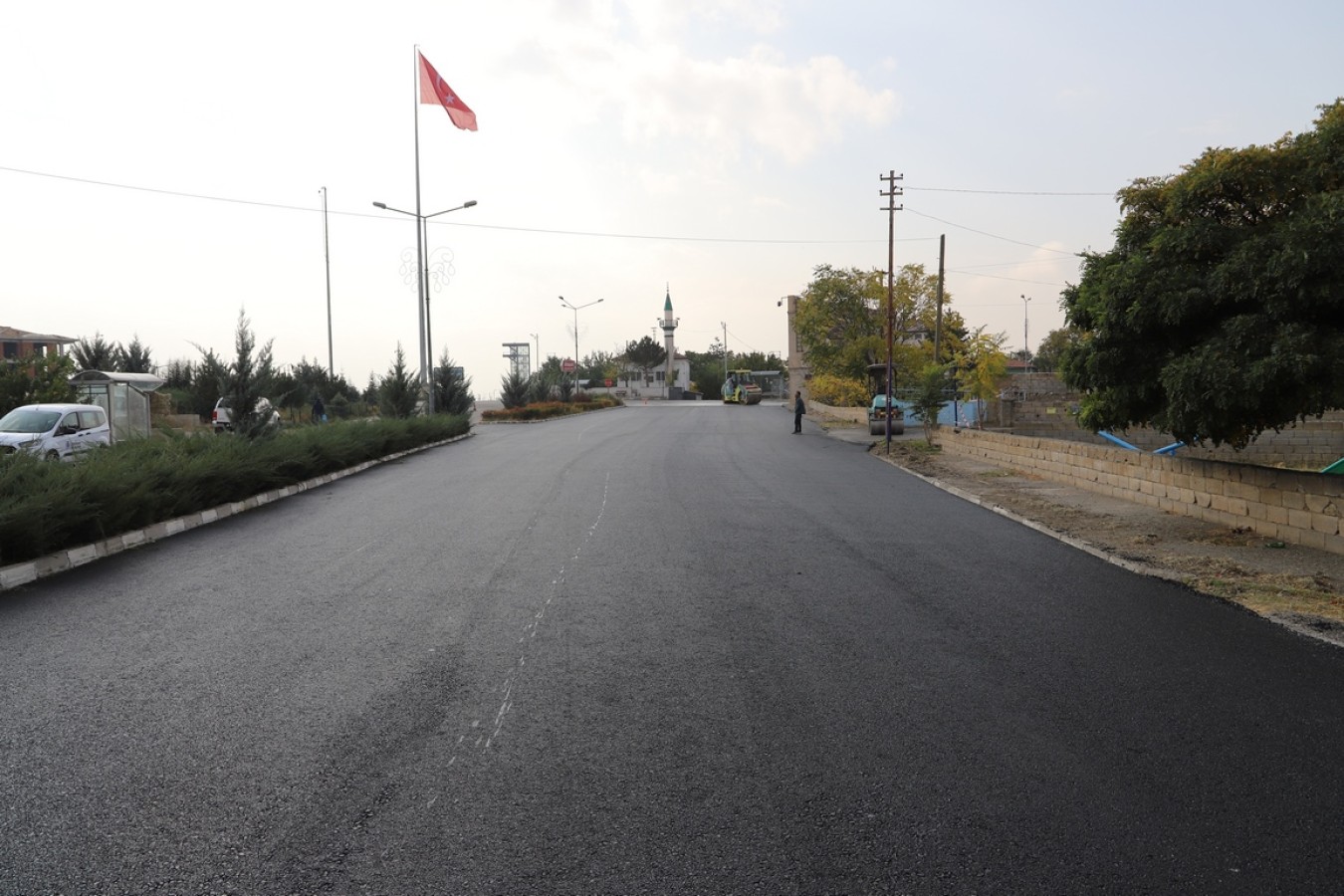 Binali Yıldırım Caddesinde Asfalt Çalışmaları Tamamlandı