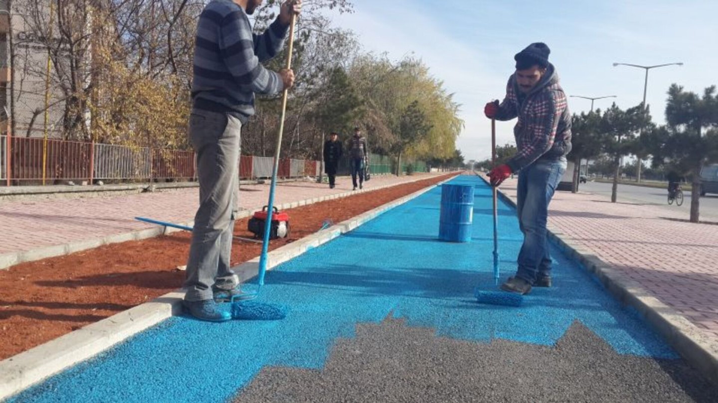 Bisiklet Yolları Yapılmaya devam ediyor