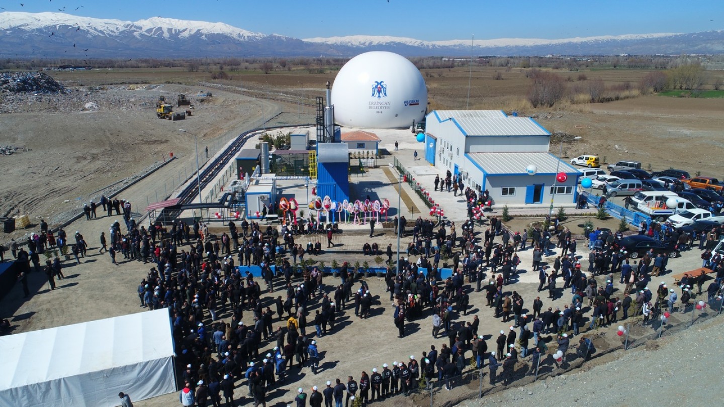 Çöp Gazından Elektrik Enerjisi Üretme Tesisi Açıldı