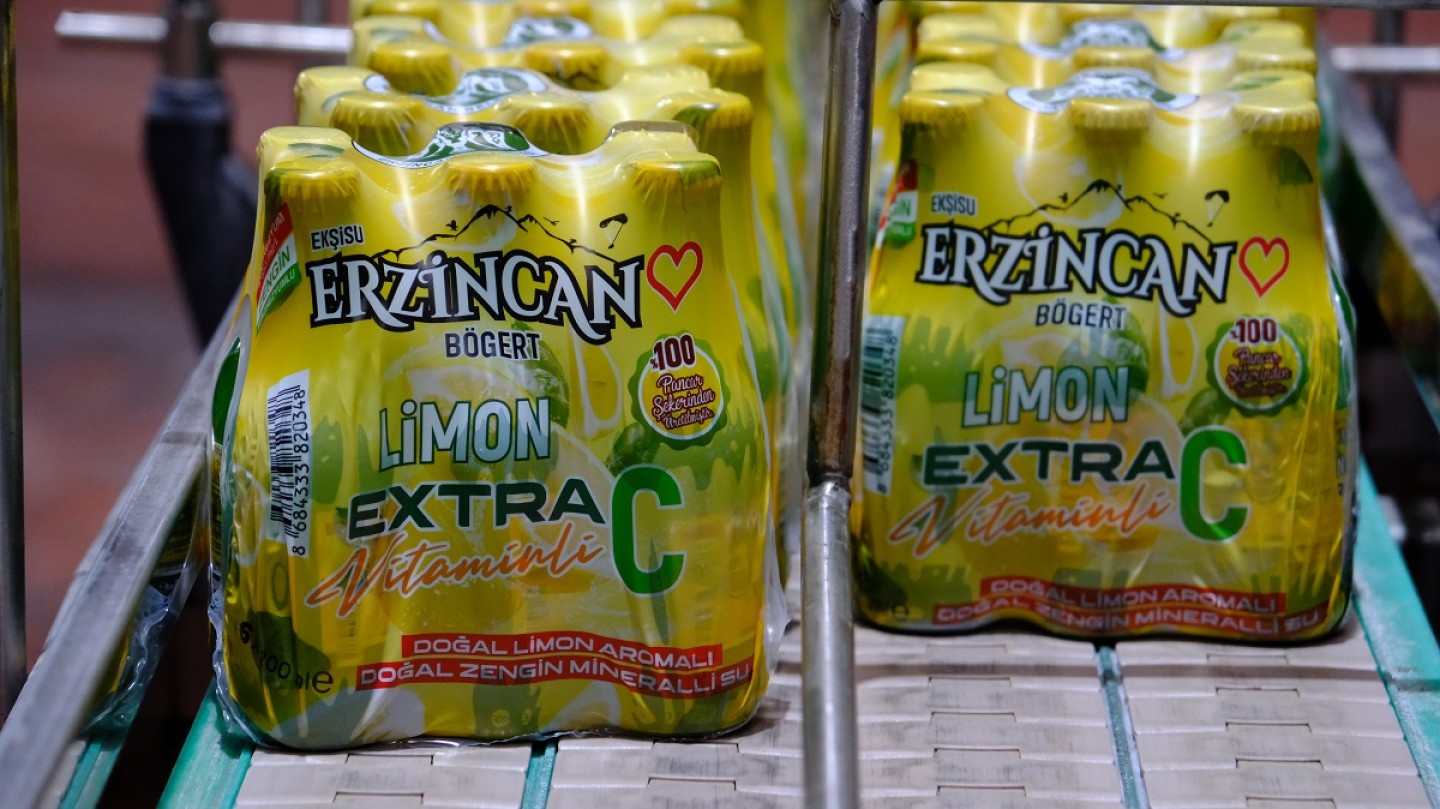Ekşisu Erzincan Bögert C Vitaminli Limon Aromalı Maden Suyu üretimine başlanıldı