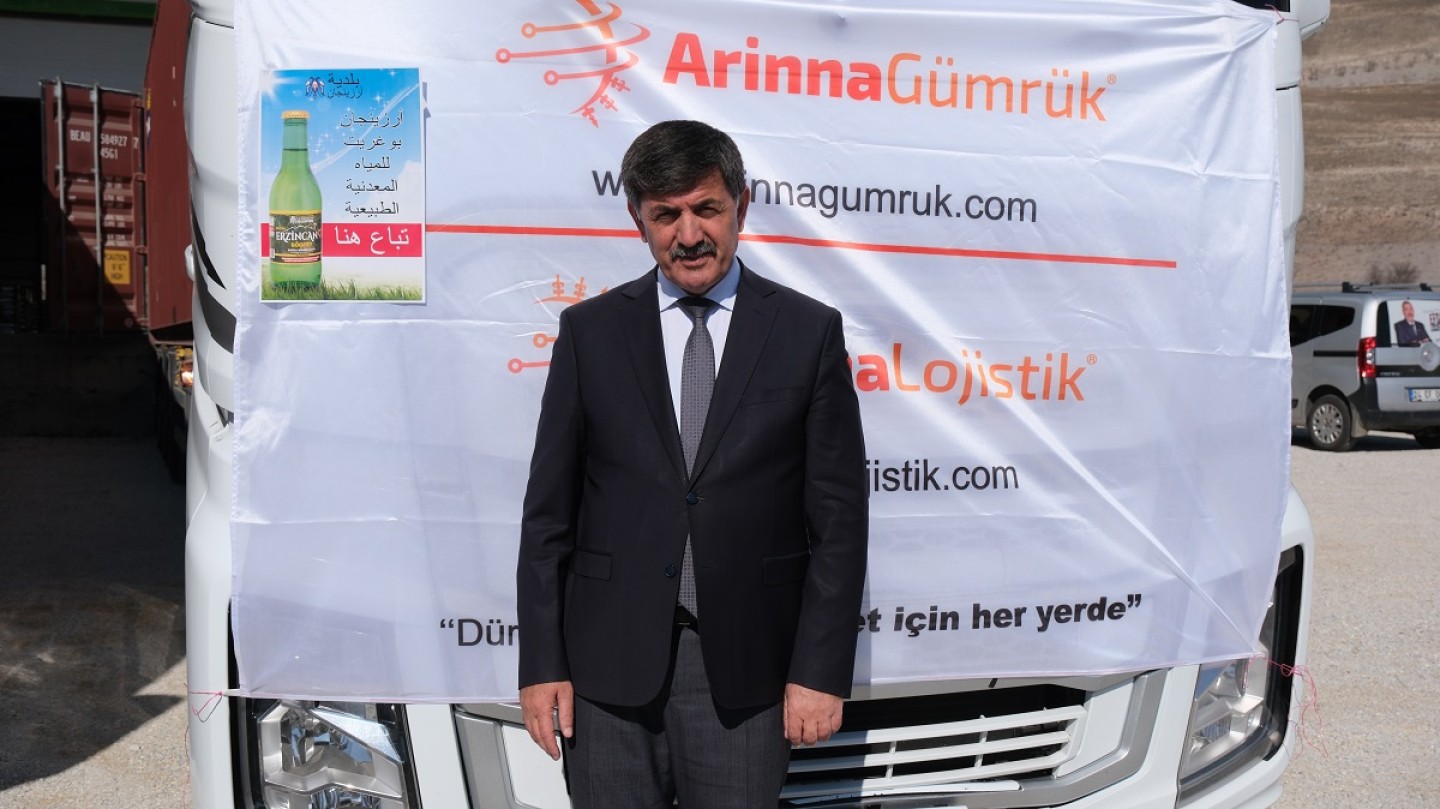 Erzincan Bögert Maden Suyu’nun yurt dışına ilk ihracatı yapıldı