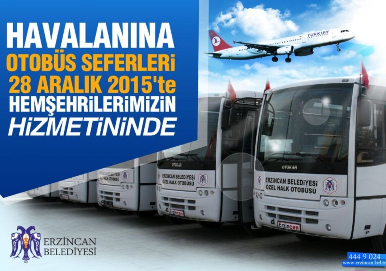 Havaalanına Otobüs Seferleri Başlıyor