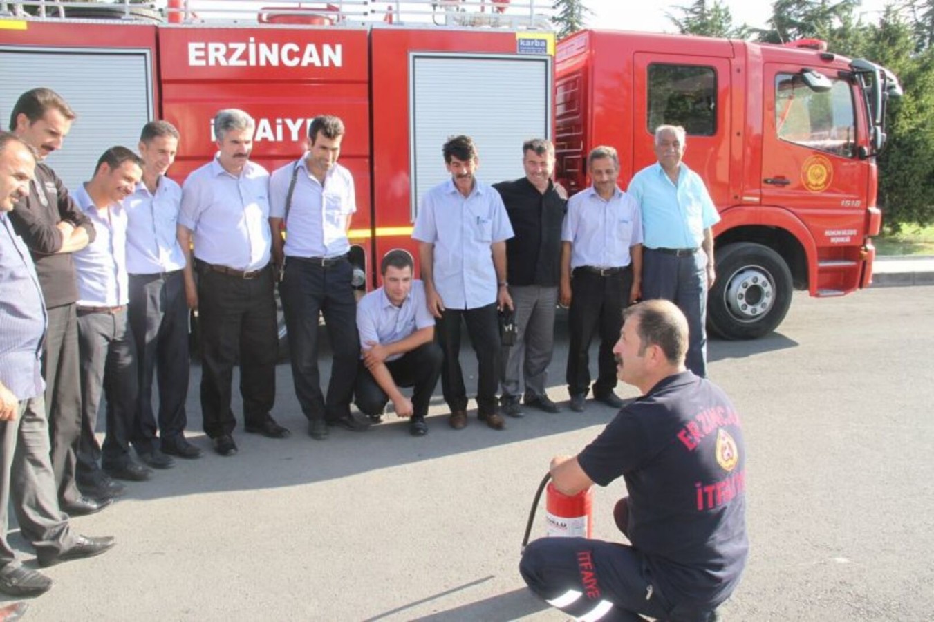 İlkyardım ve Yangın Konusunda Şoförler Bilgilendirildi.