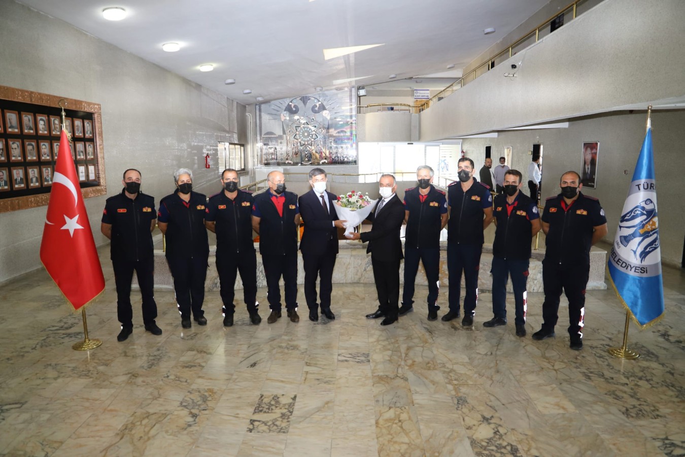 İtfaiye teşkilatından Başkanımız Sayın Bekir Aksun'a Ziyaret