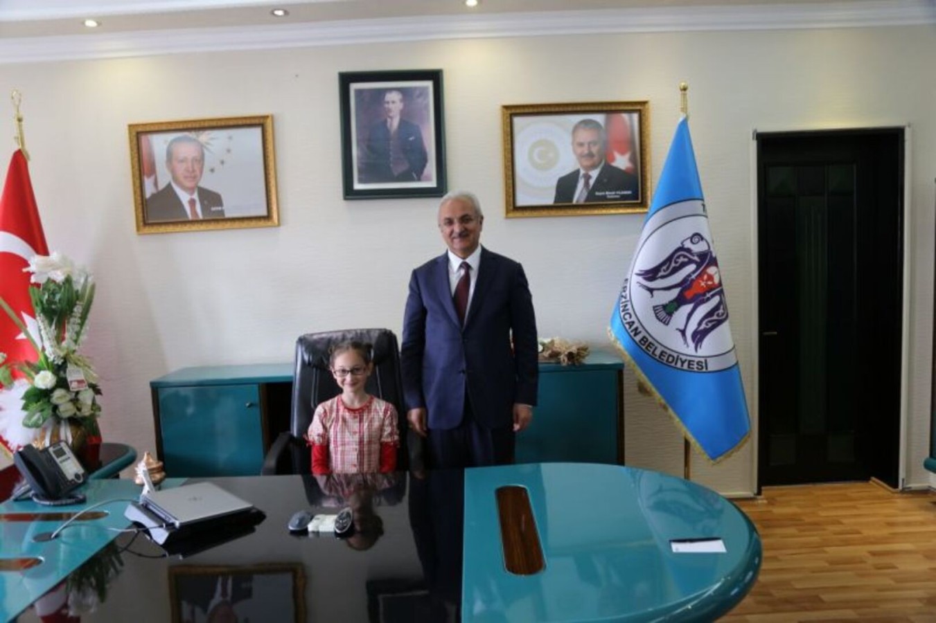 Miniklerden Başkan Başsoy’a Ziyaret