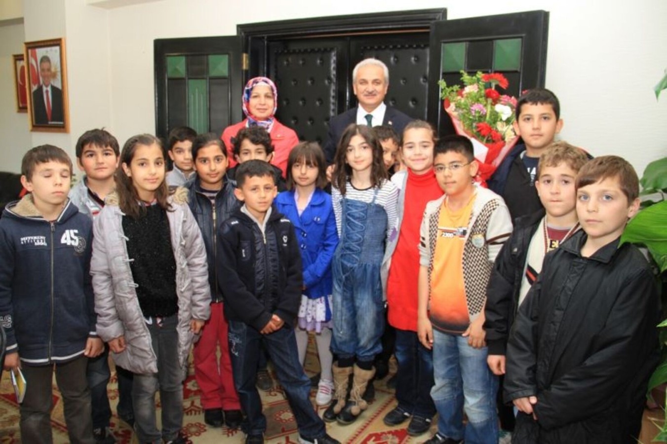 Miniklerden Başsoy’a Ziyaret