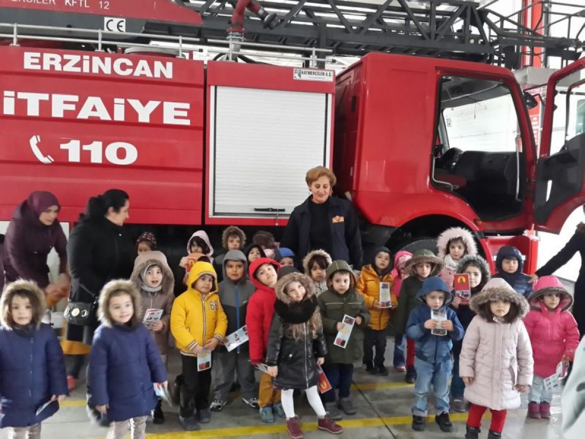 Miniklerden Erzincan İtfaiyesine Ziyaret