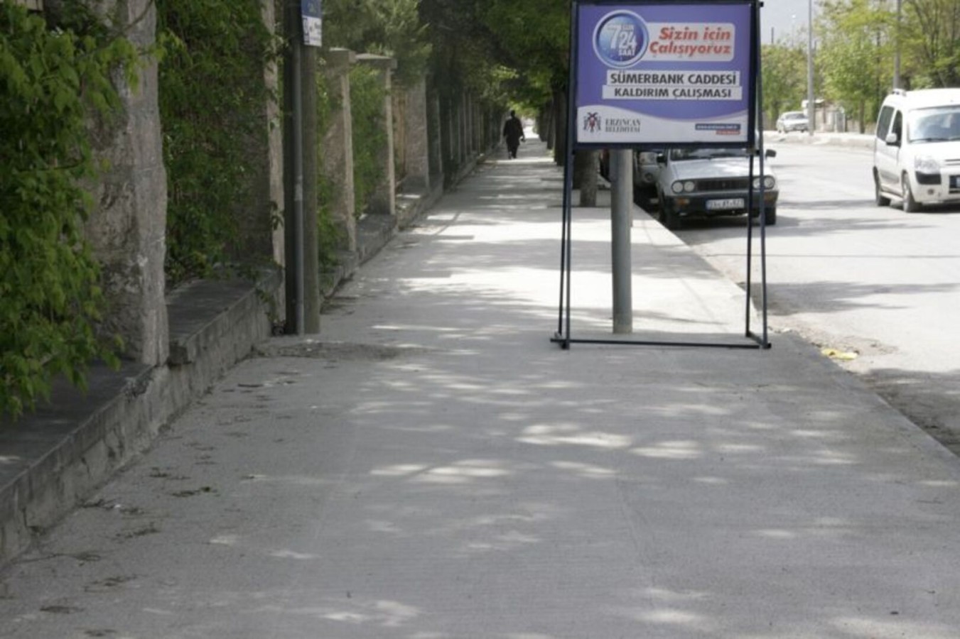 SÜMERBANK CADDESİNDE ÇALIŞMALAR TAMAMLANDI