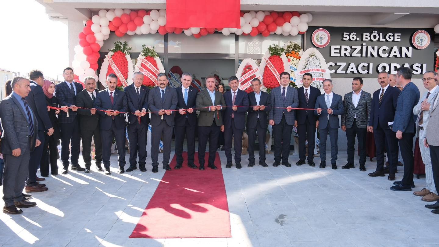 TEB 56. Bölge Erzincan Eczacı Odası yeni hizmet binası açılış töreni.