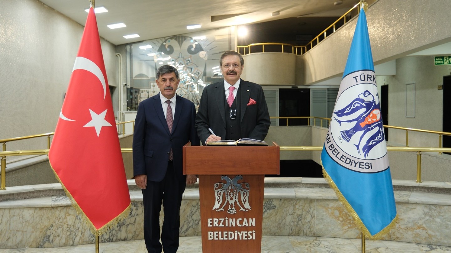 Türkiye Odalar ve Borsalar Birliği (TOBB) Başkanı Sn. Rifat Hisarcıklıoğlu’ndan, Belediye Başkanımız Sn. Bekir Aksun’a ziyaret.